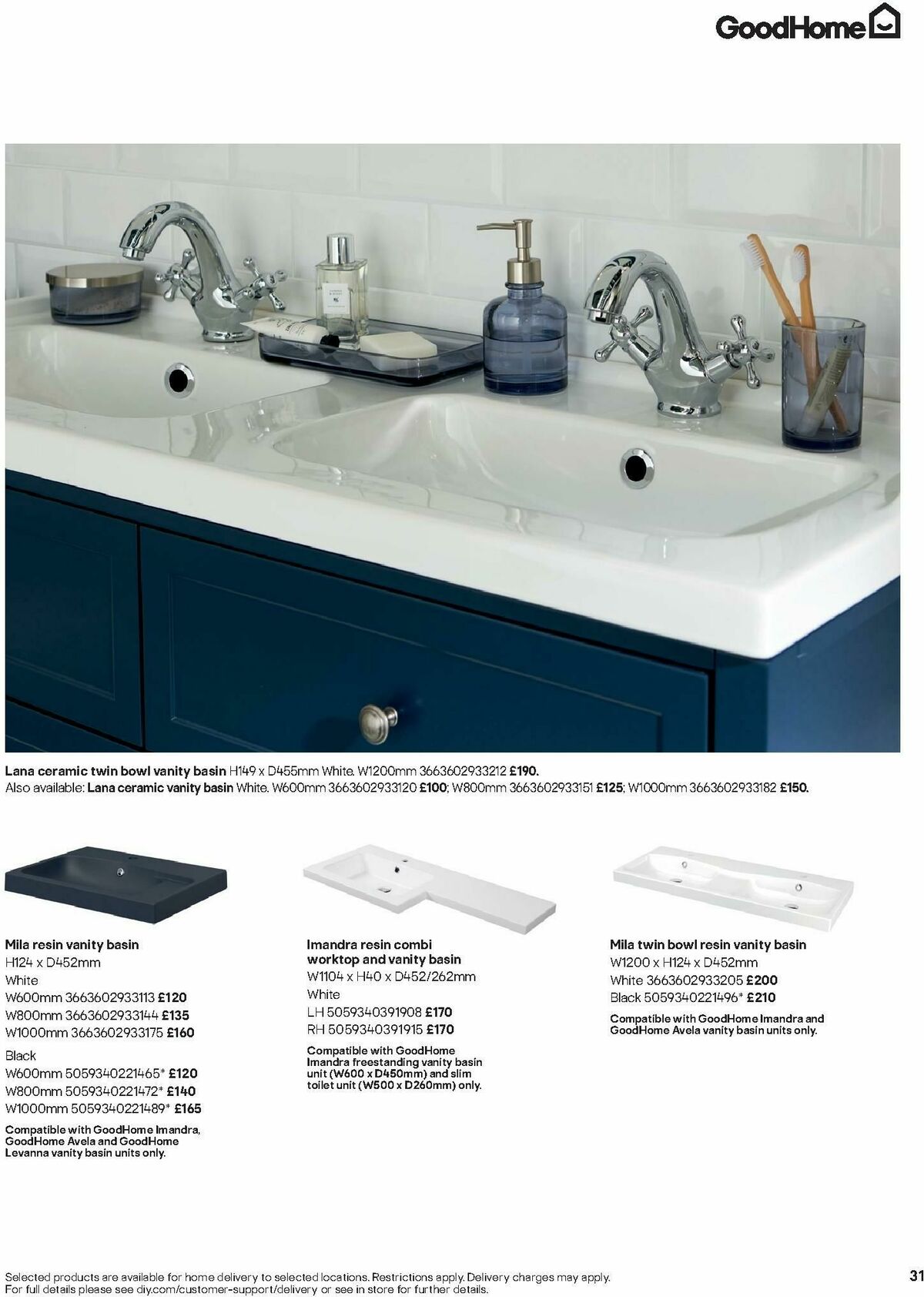 B&Q Bathrooms Offers from 1 December