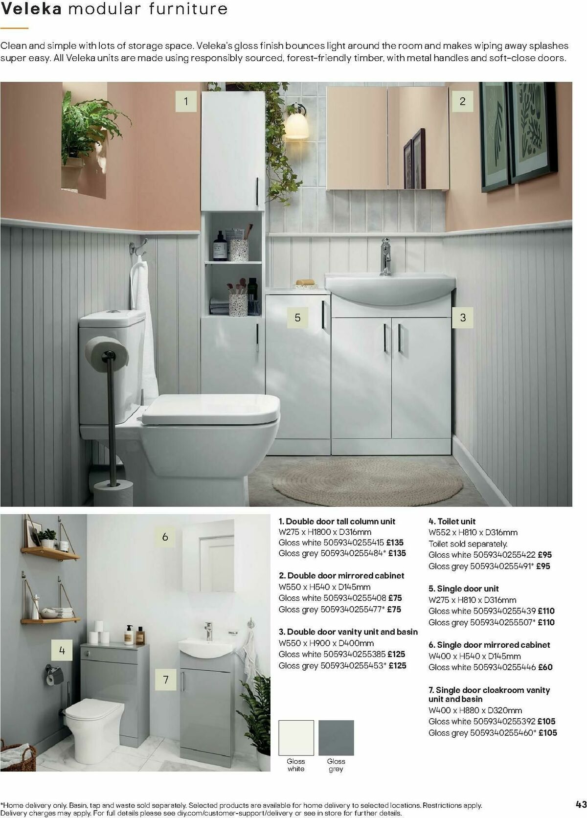 B&Q Bathrooms Offers from 1 December