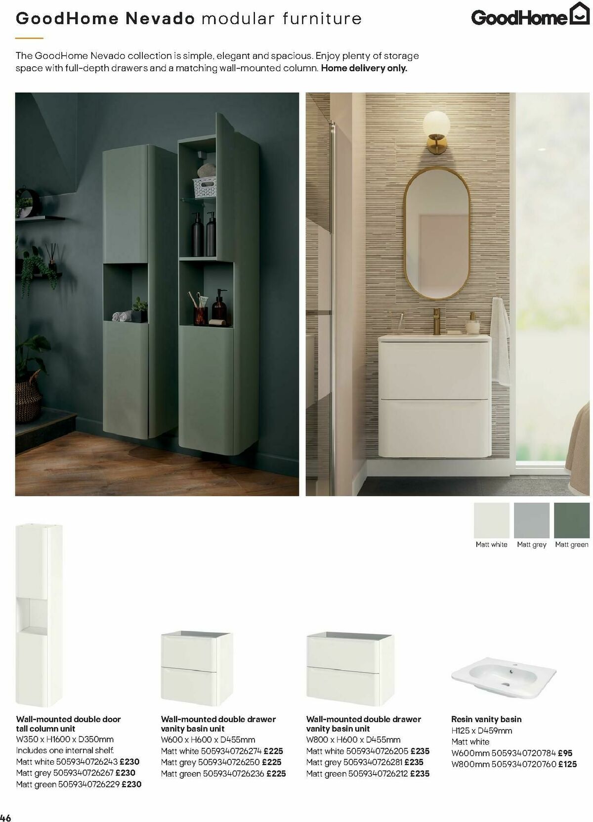 B&Q Bathrooms Offers from 1 December