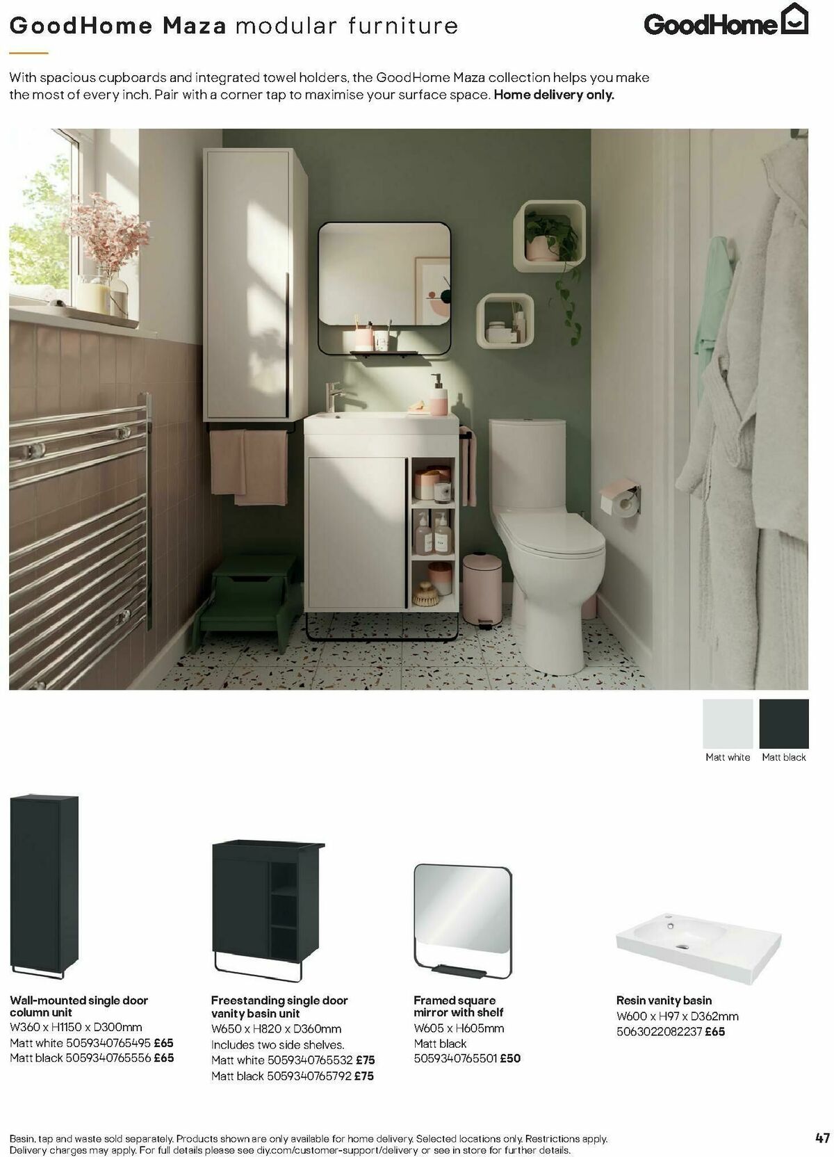 B&Q Bathrooms Offers from 1 December