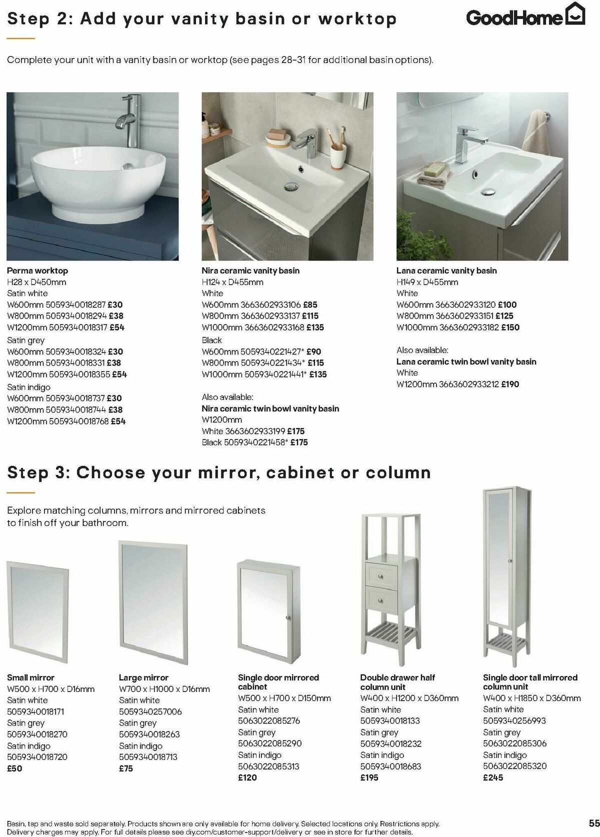B&Q Bathrooms Offers from 1 December