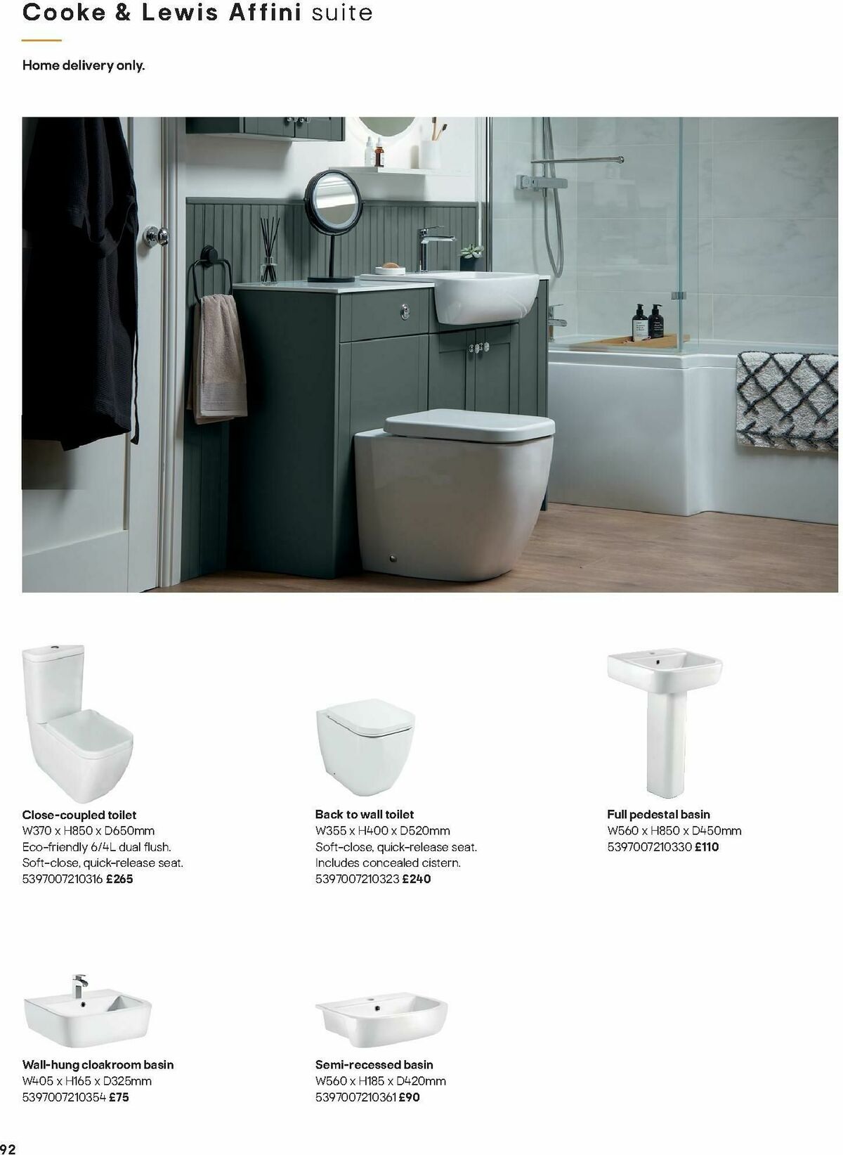 B&Q Bathrooms Offers from 1 December