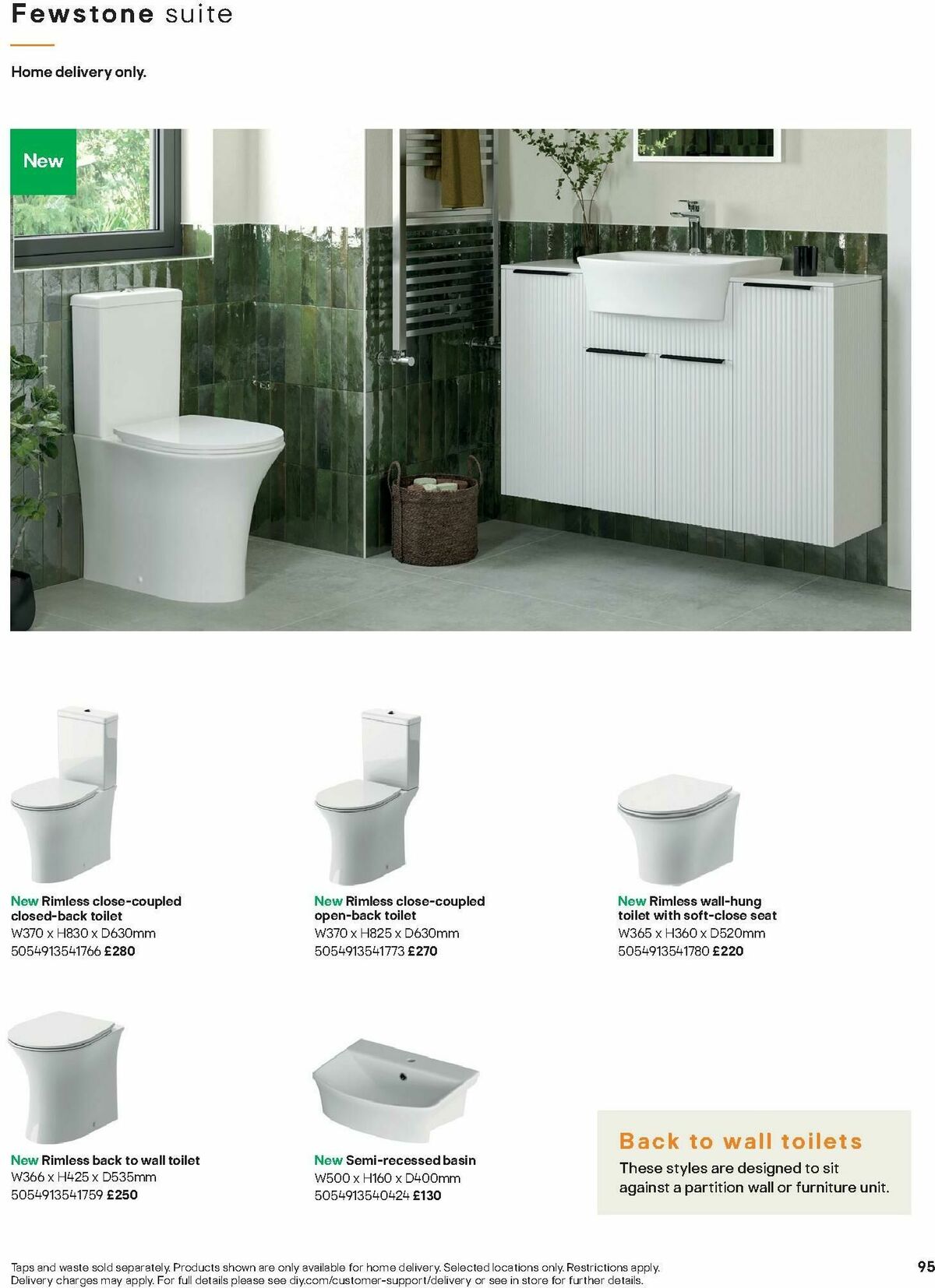 B&Q Bathrooms Offers from 1 December