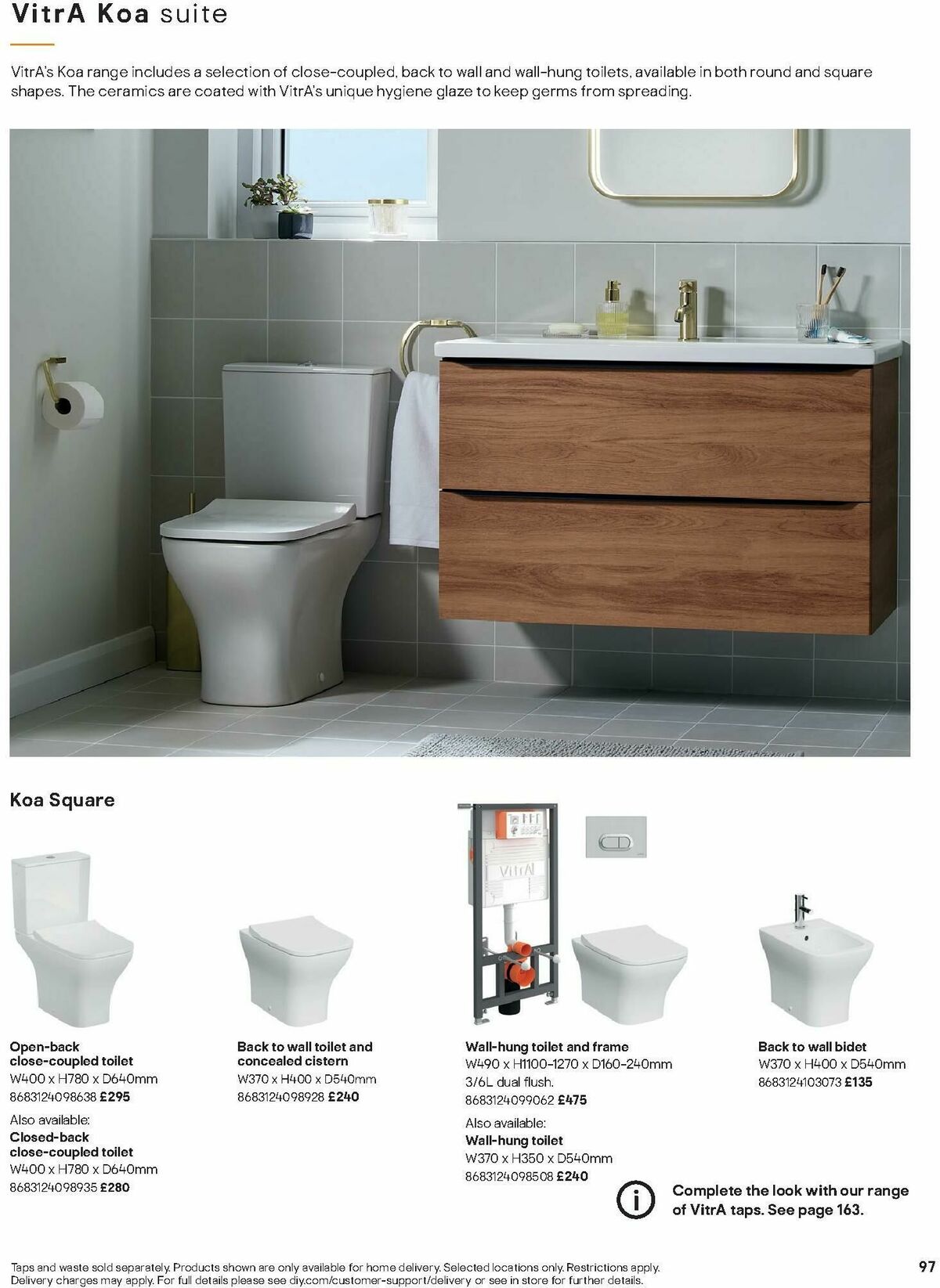 B&Q Bathrooms Offers from 1 December