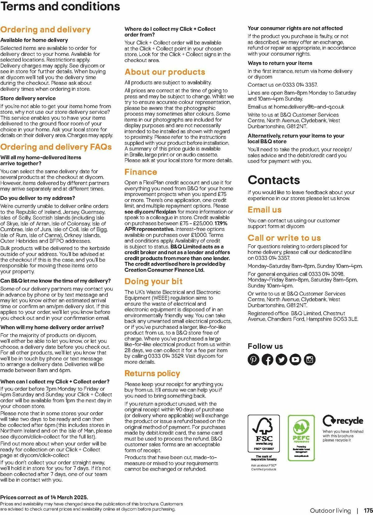 B&Q Outdoor Living Offers from 20 March