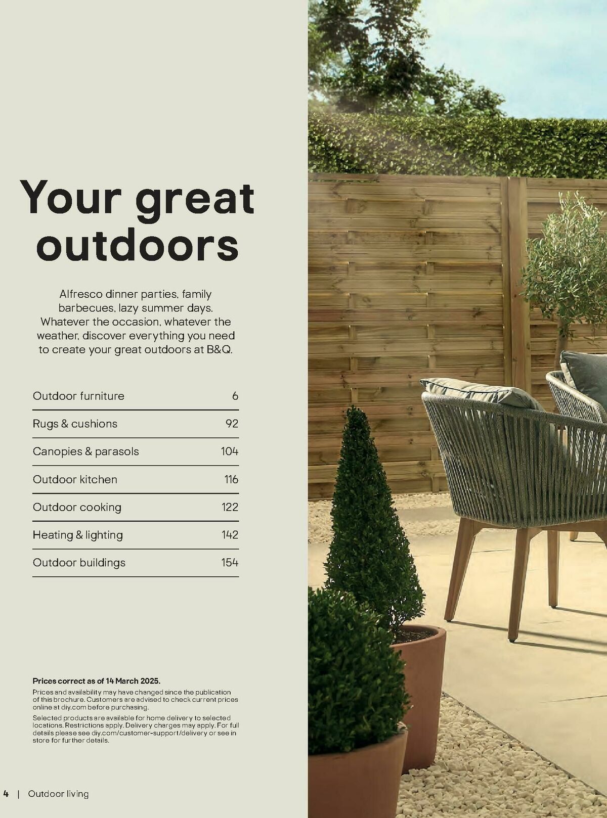 B&Q Outdoor Living Offers from 20 March