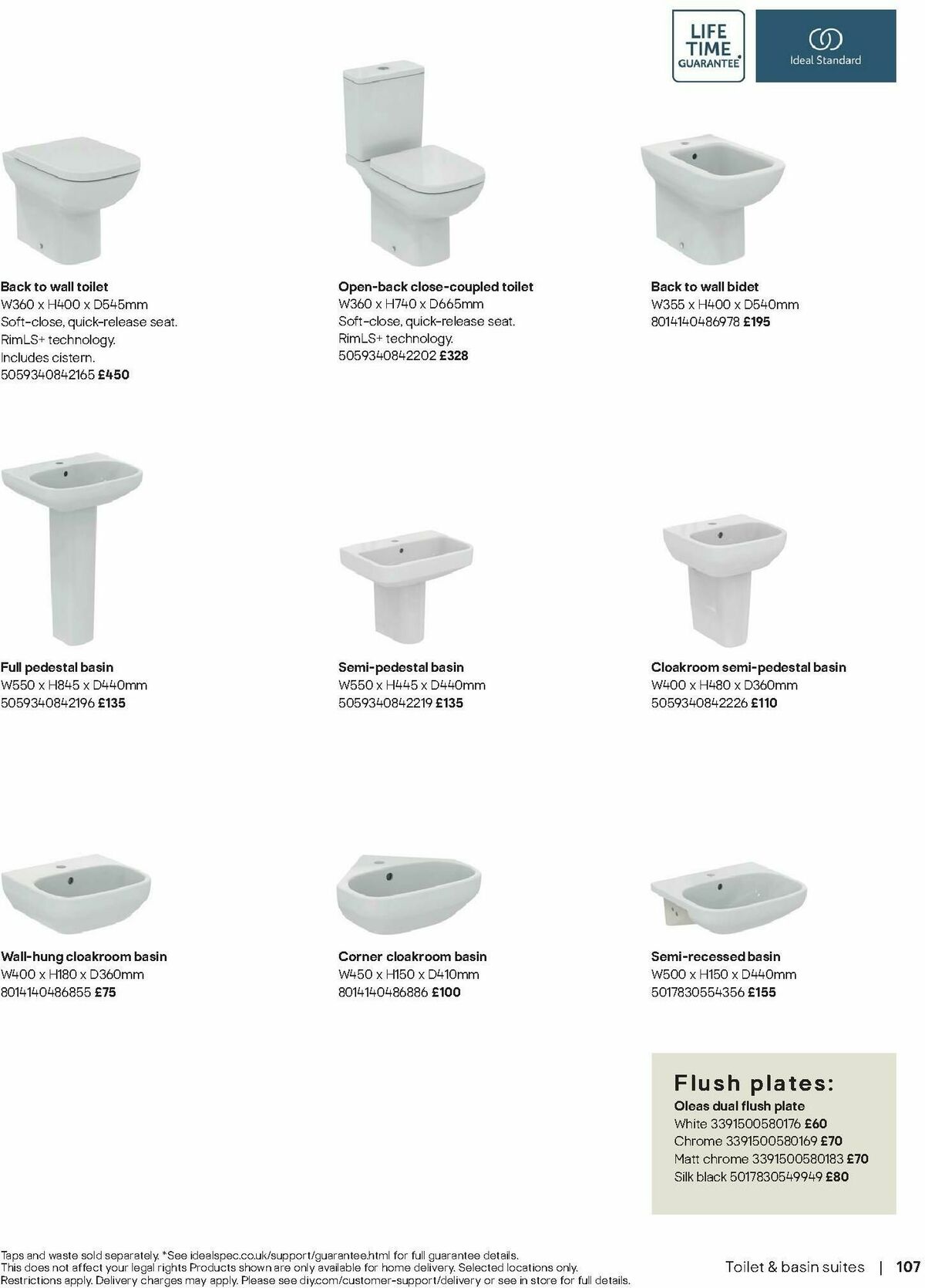 B&Q Bathrooms Offers from 28 April