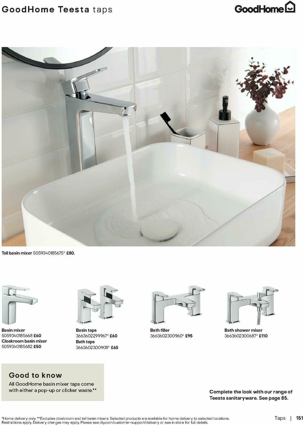 B&Q Bathrooms Offers from 28 April