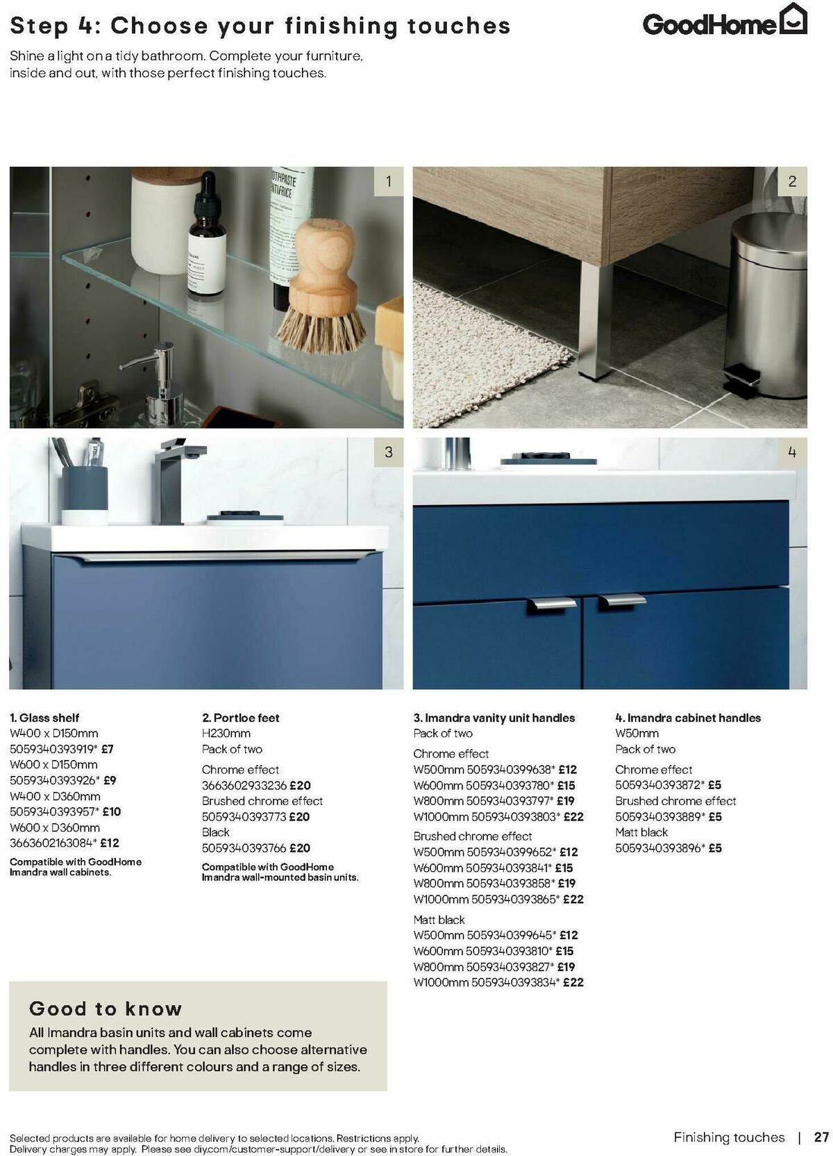 B&Q Bathrooms Offers from 28 April