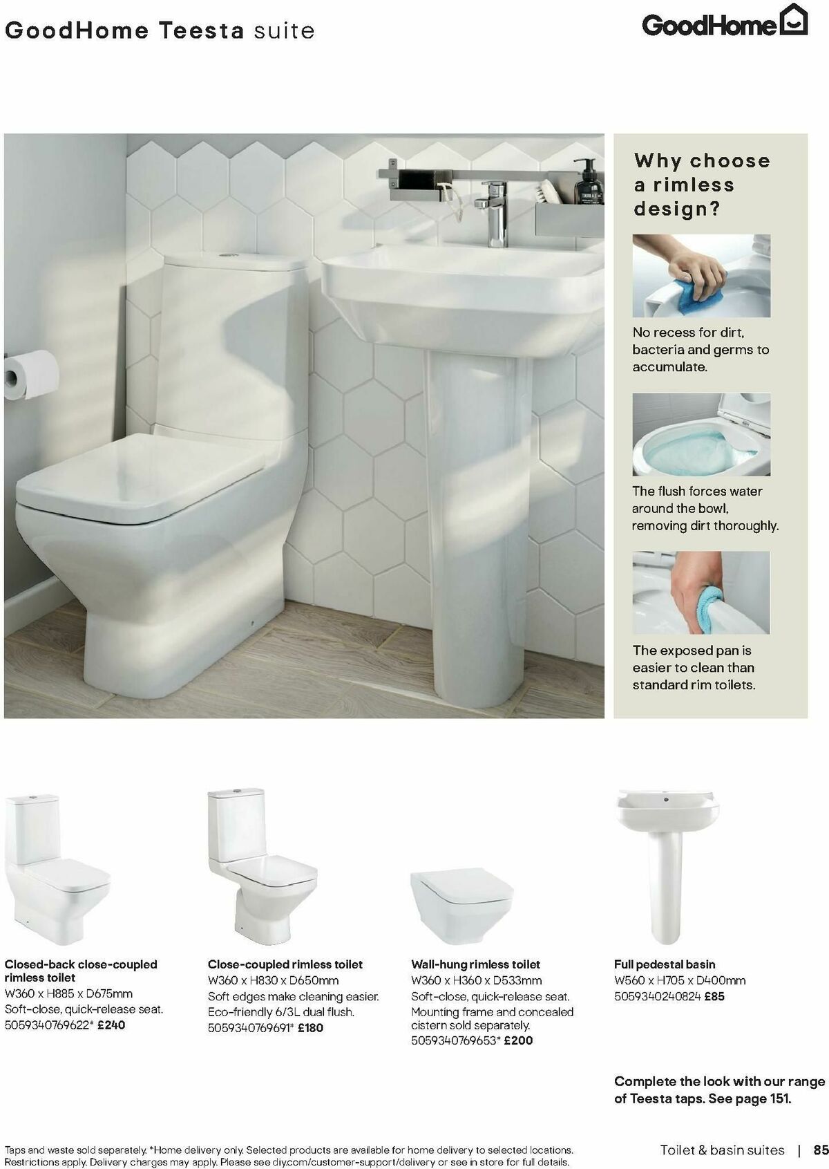 B&Q Bathrooms Offers from 28 April