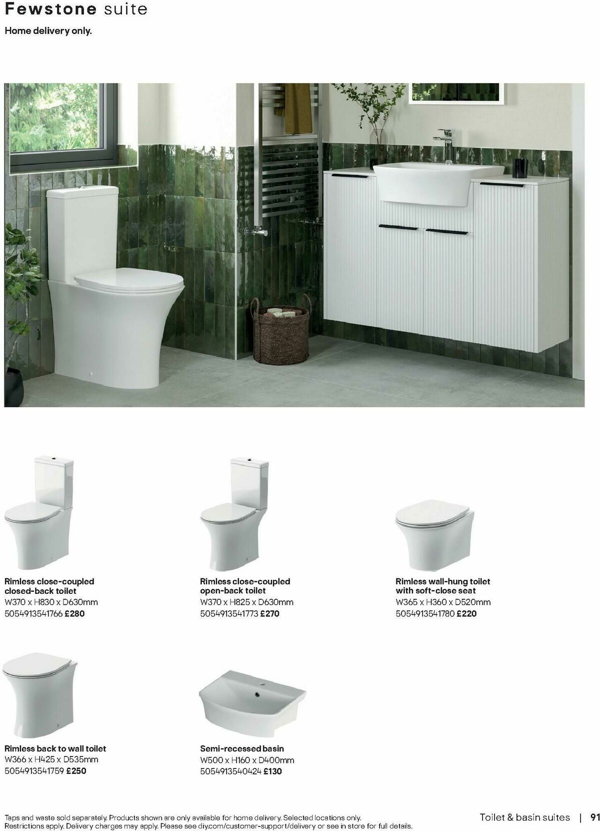 B&Q Bathrooms Offers from 28 April