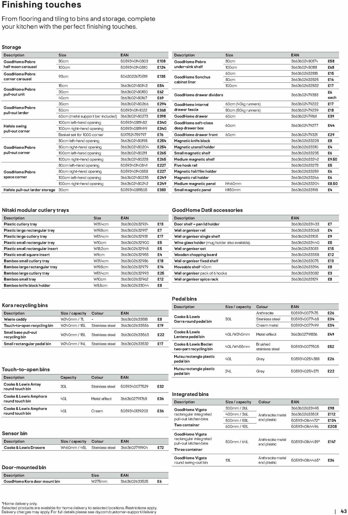 B&Q Kitchen Appliances Brochure Offers from 23 June