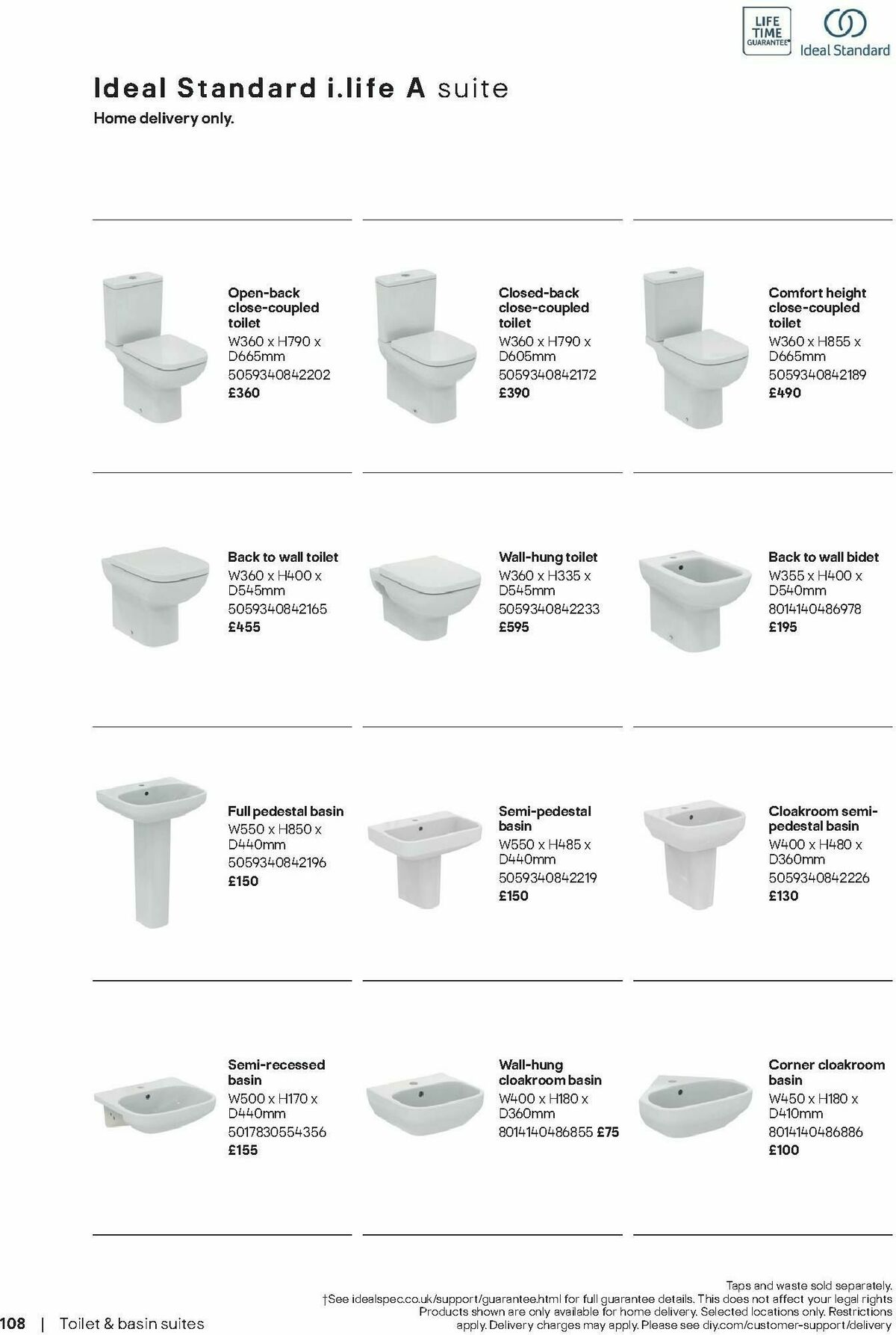 B&Q Bathrooms Offers from 17 August