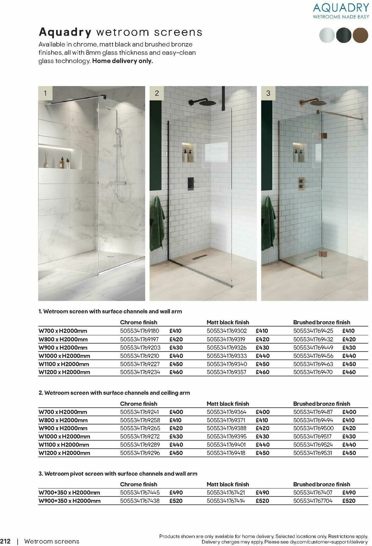 B&Q Bathrooms Offers from 17 August