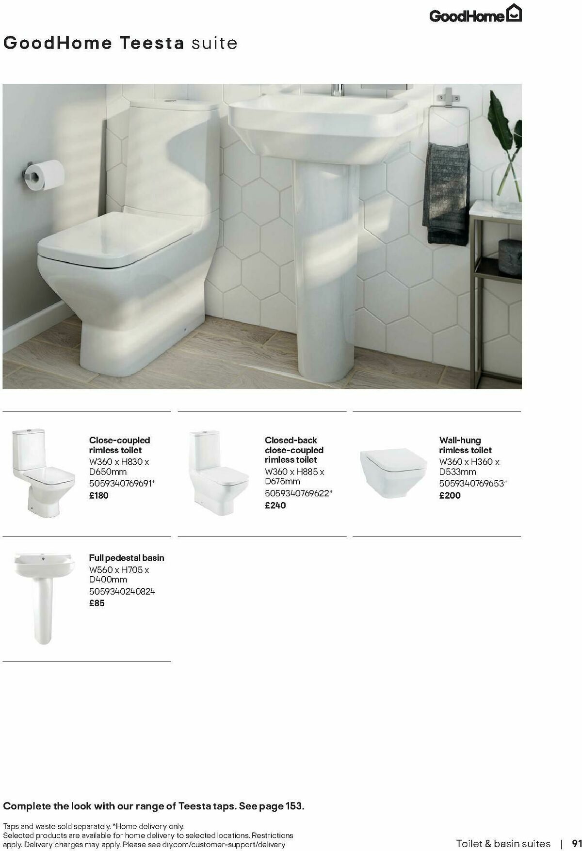 B&Q Bathrooms Offers from 17 August