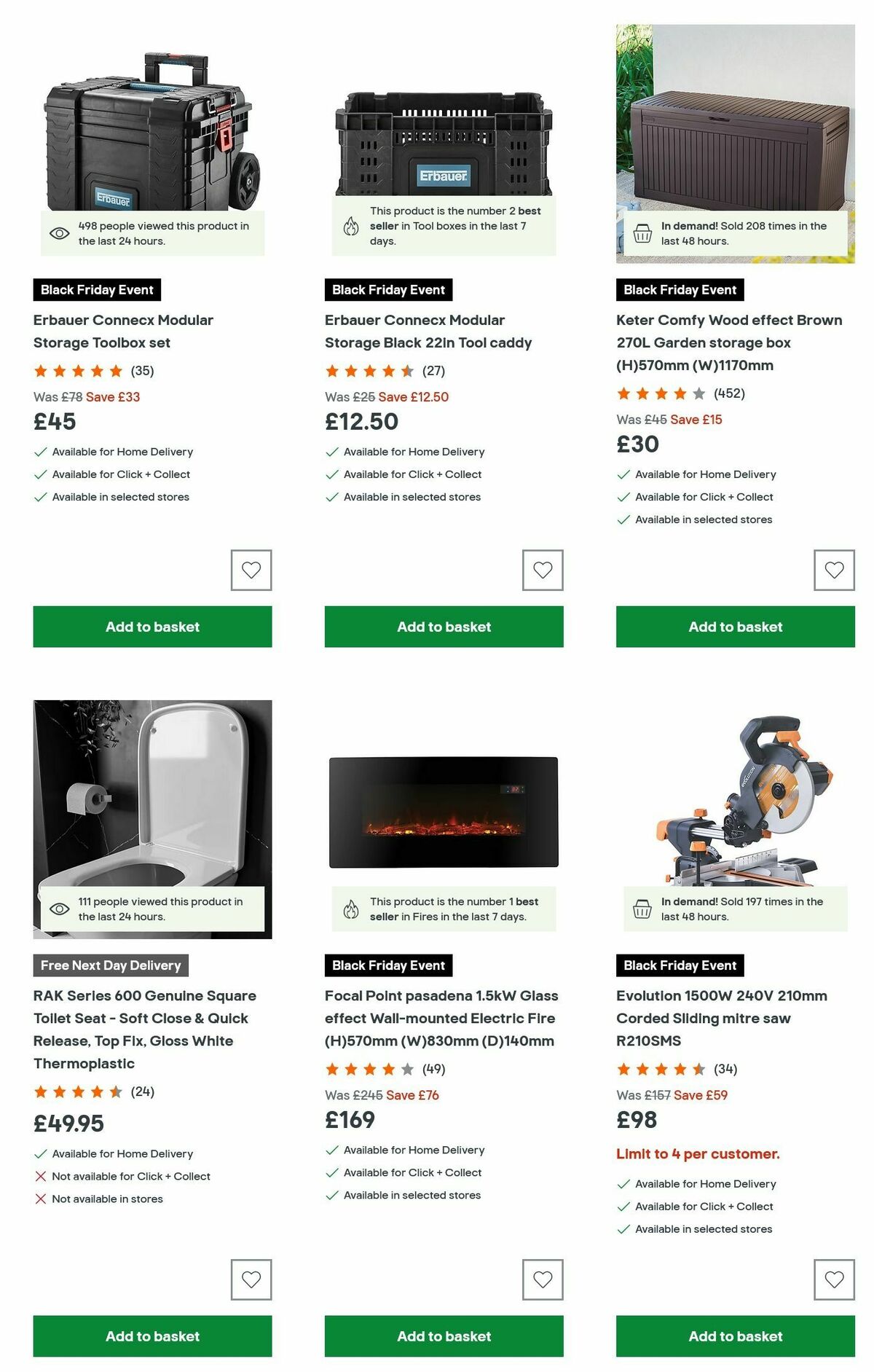 B&Q Black Friday Offers from 14 November