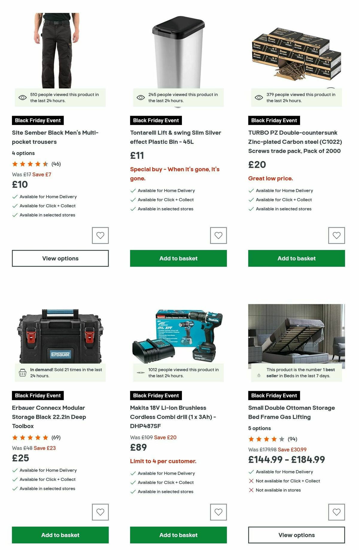 B&Q Black Friday Offers from 14 November