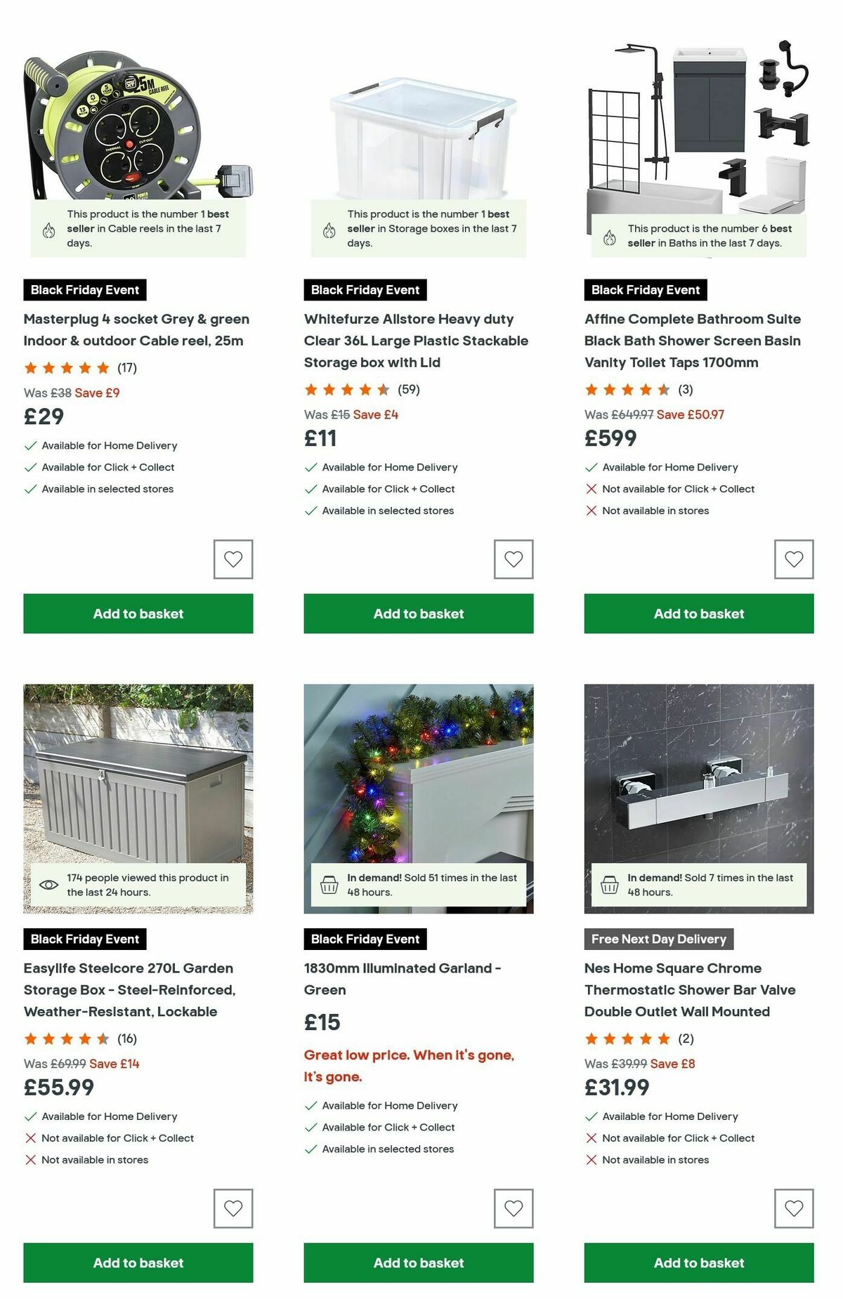 B&Q Black Friday Offers from 14 November