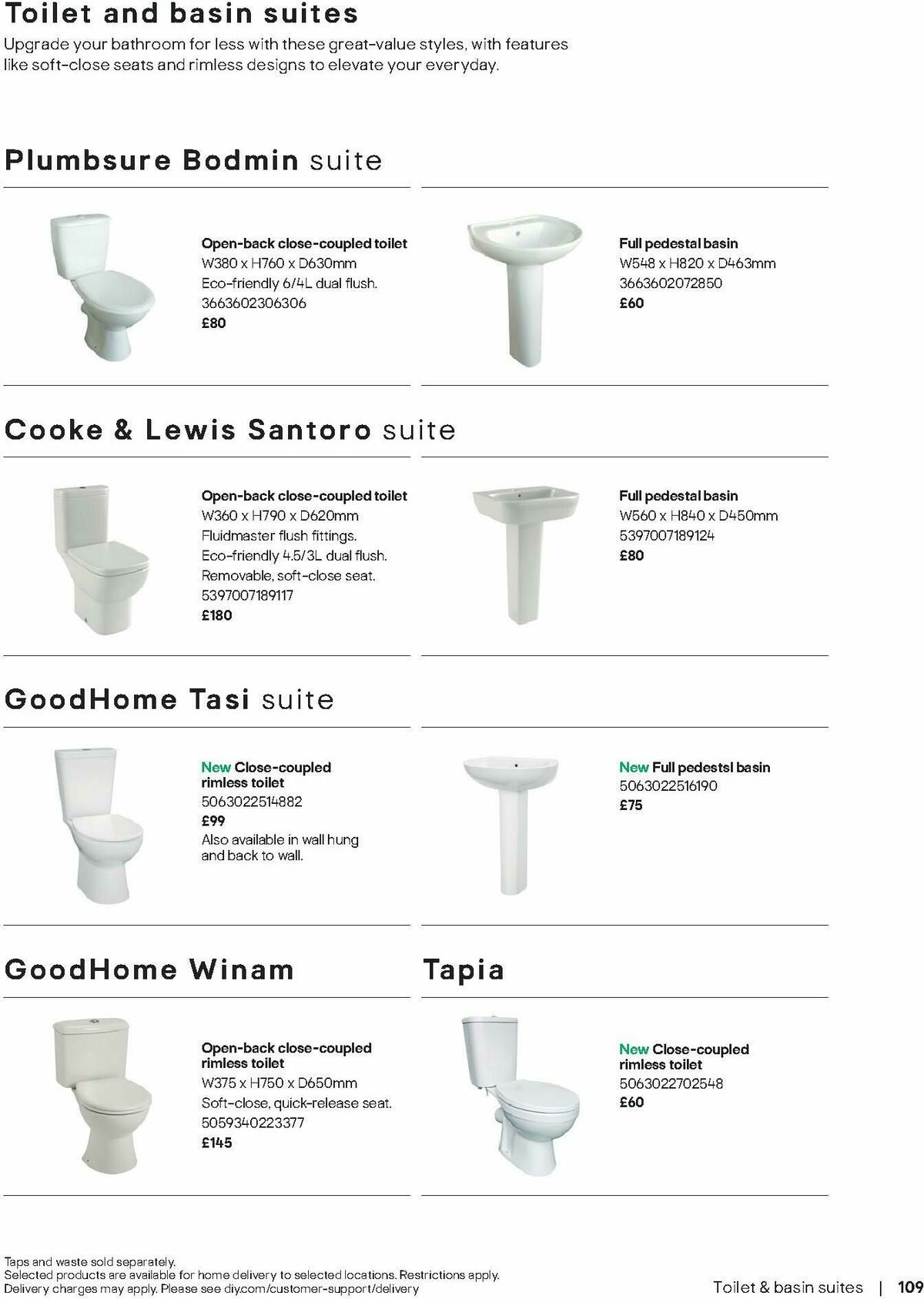 B&Q Bathrooms Offers from 10 December