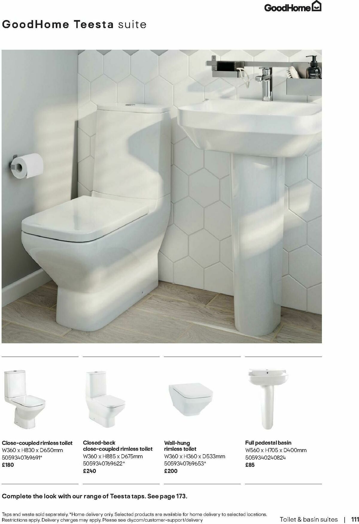 B&Q Bathrooms Offers from 10 December