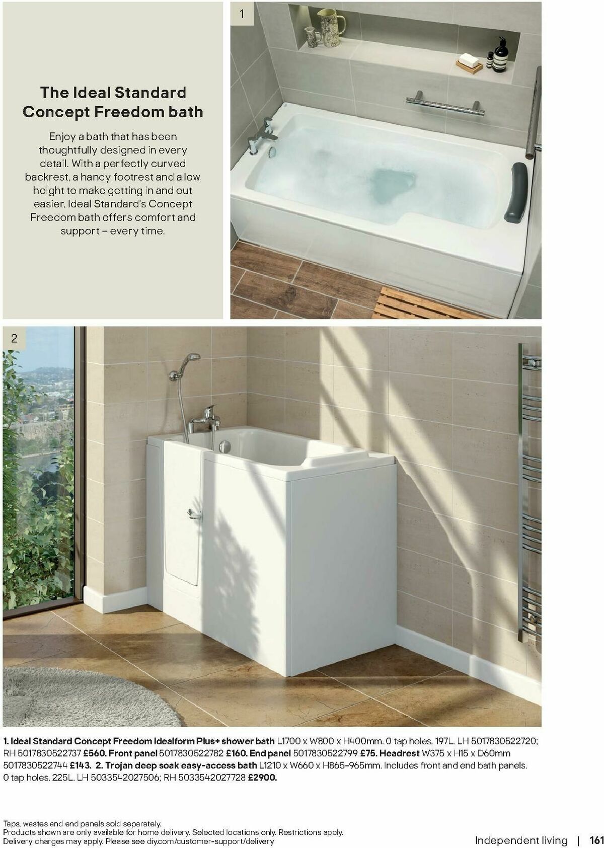 B&Q Bathrooms Offers from 10 December