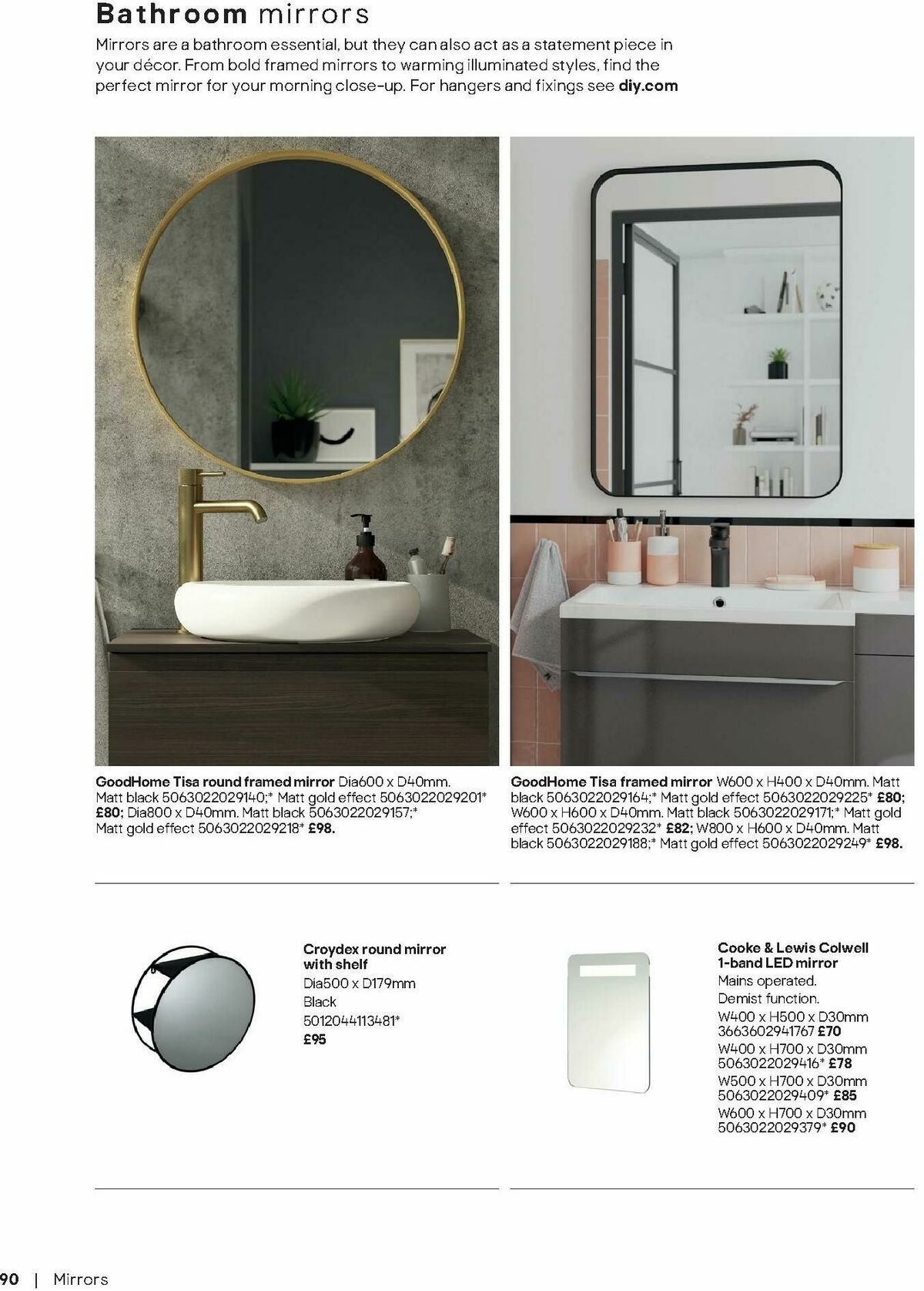 B&Q Bathrooms Offers from 10 December