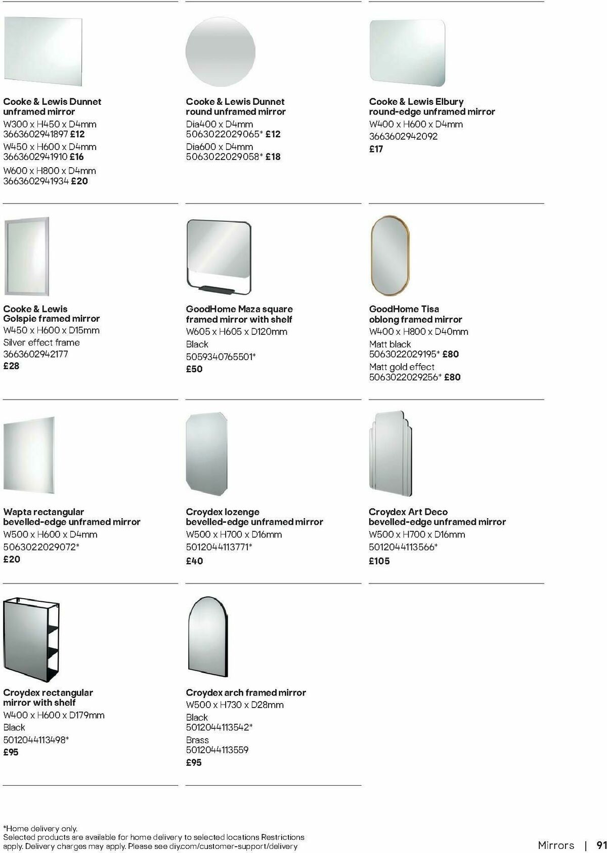 B&Q Bathrooms Offers from 10 December