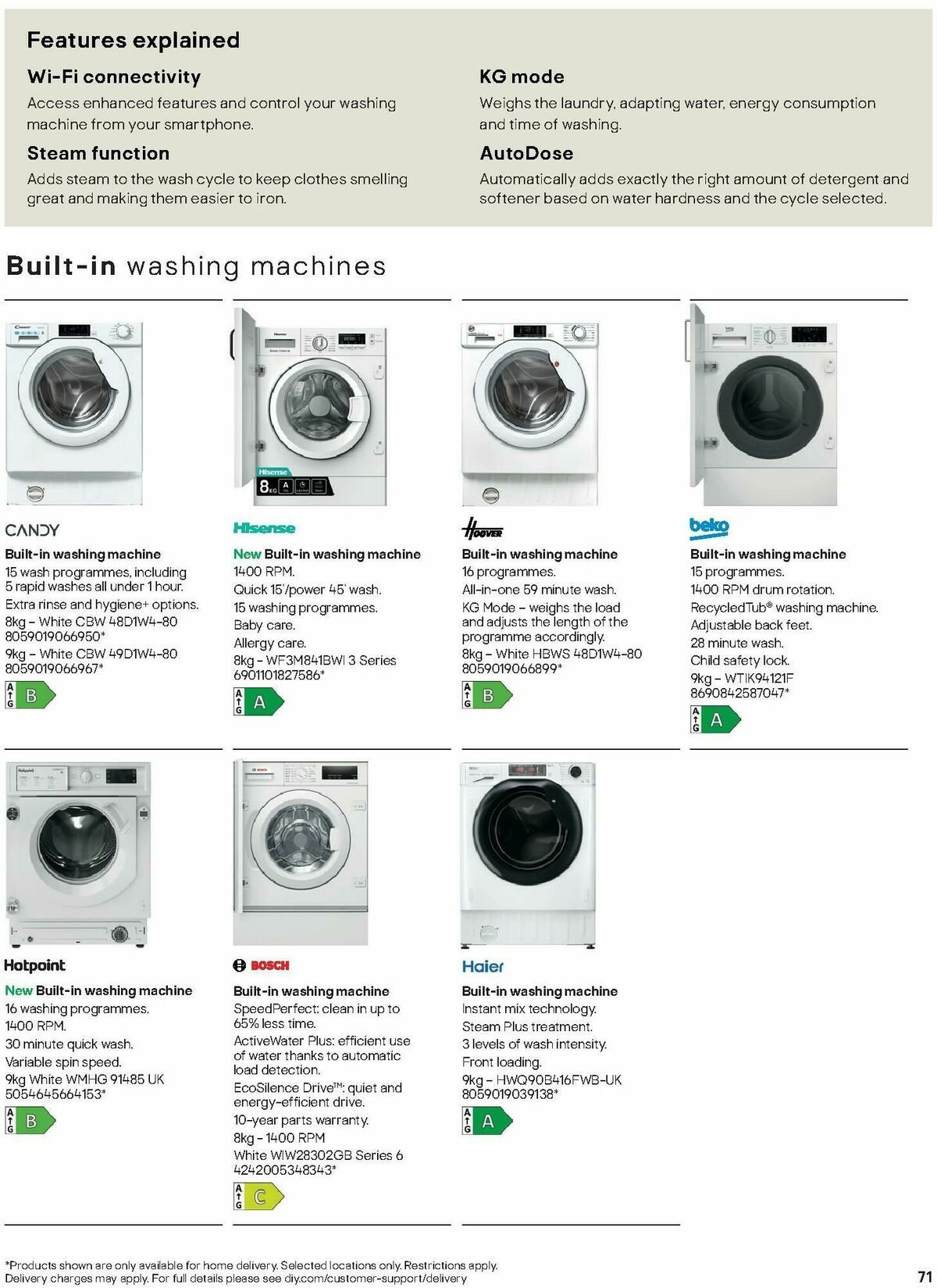 B&Q Appliances Offers from 15 December