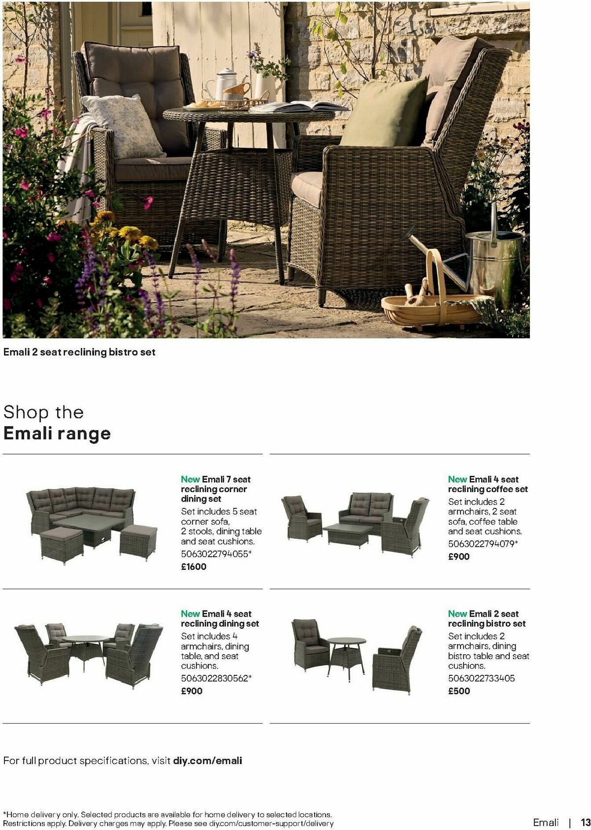 B&Q Outdoor Living Offers from 1 April