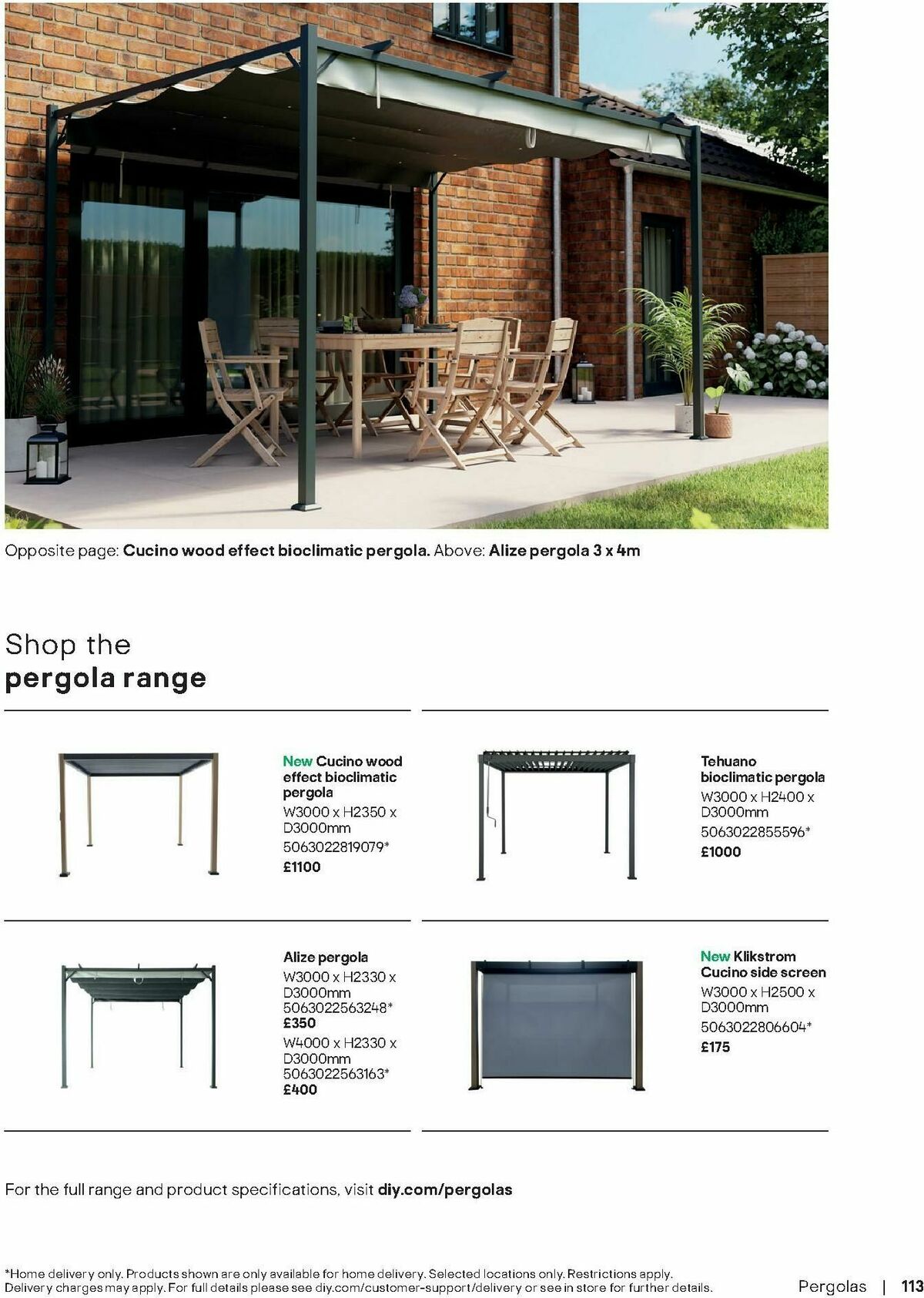B&Q Outdoor Living Offers from 1 April