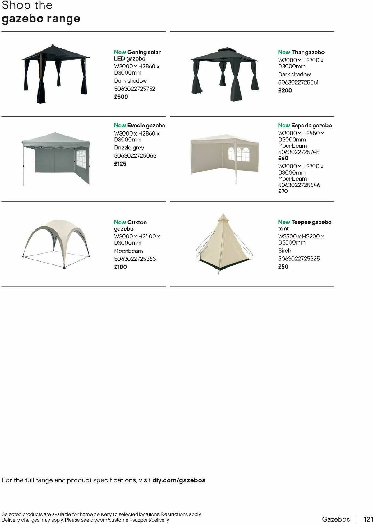 B&Q Outdoor Living Offers from 1 April