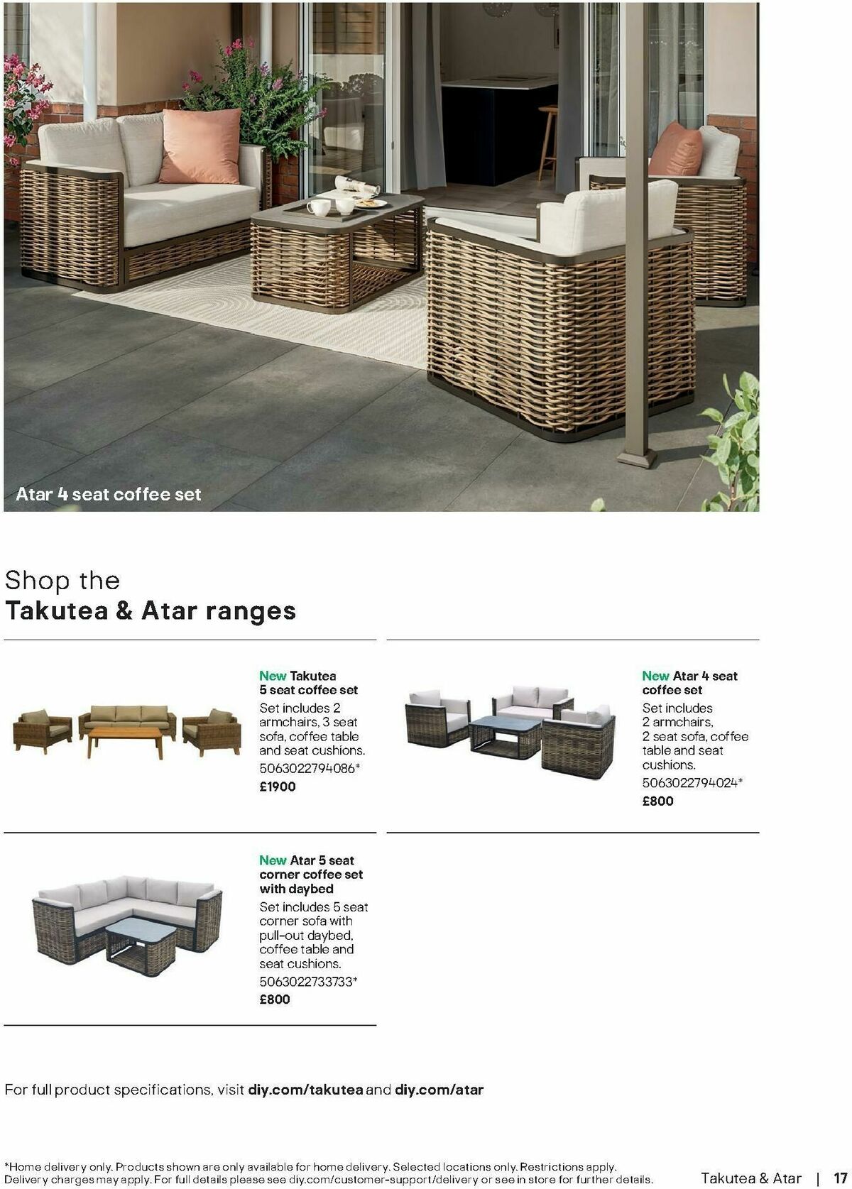 B&Q Outdoor Living Offers from 1 April