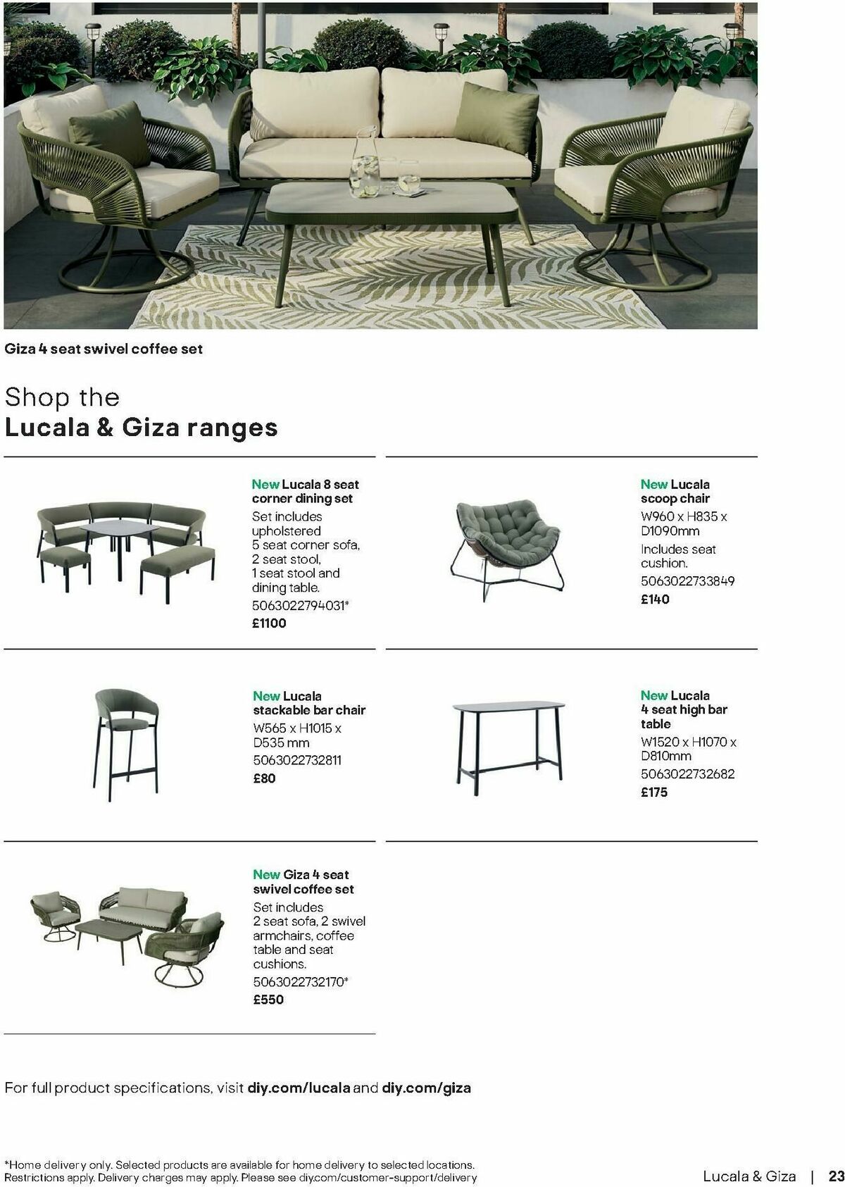 B&Q Outdoor Living Offers from 1 April