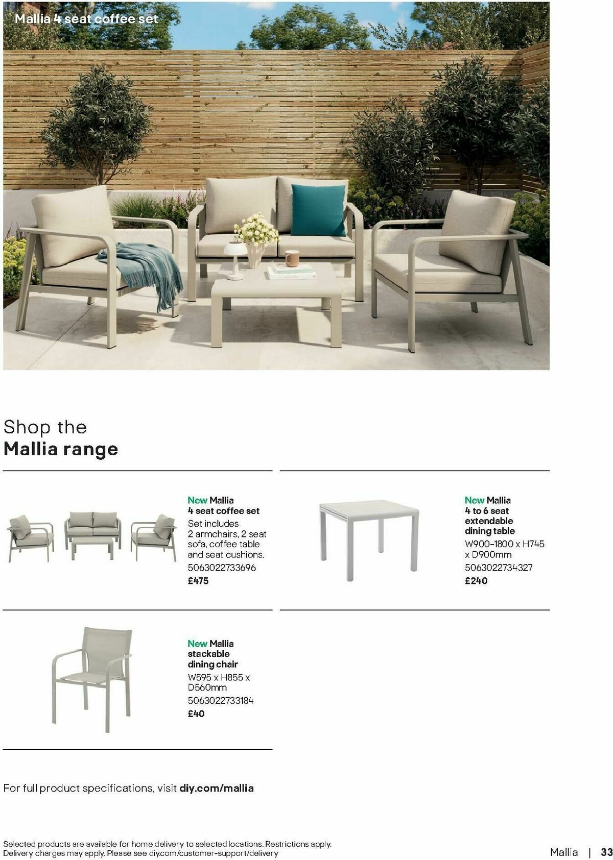 B&Q Outdoor Living Offers from 1 April