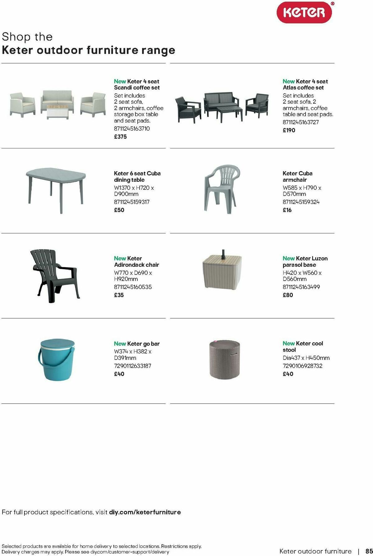 B&Q Outdoor Living Offers from 1 April