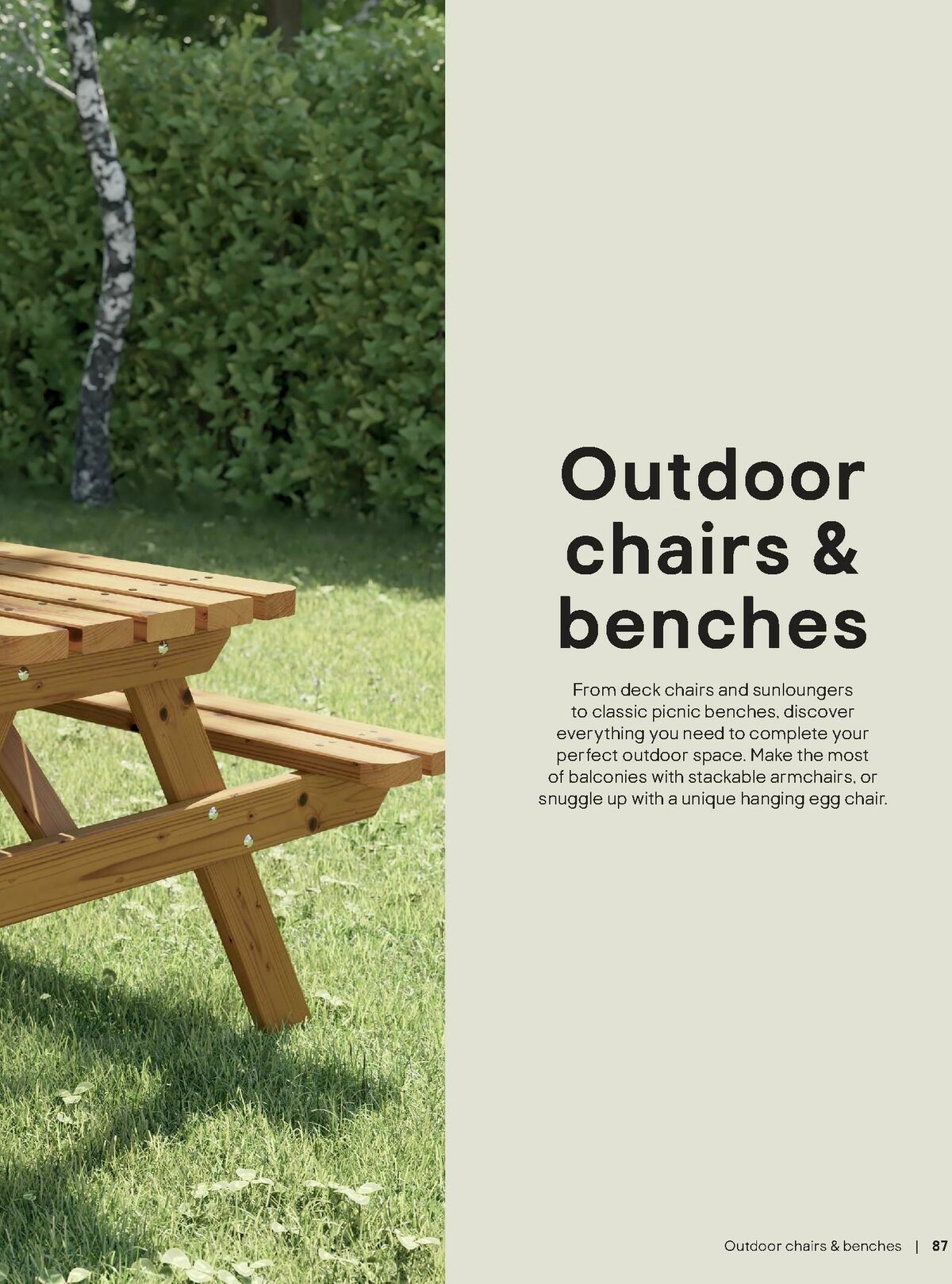 B&Q Outdoor Living Offers from 1 April