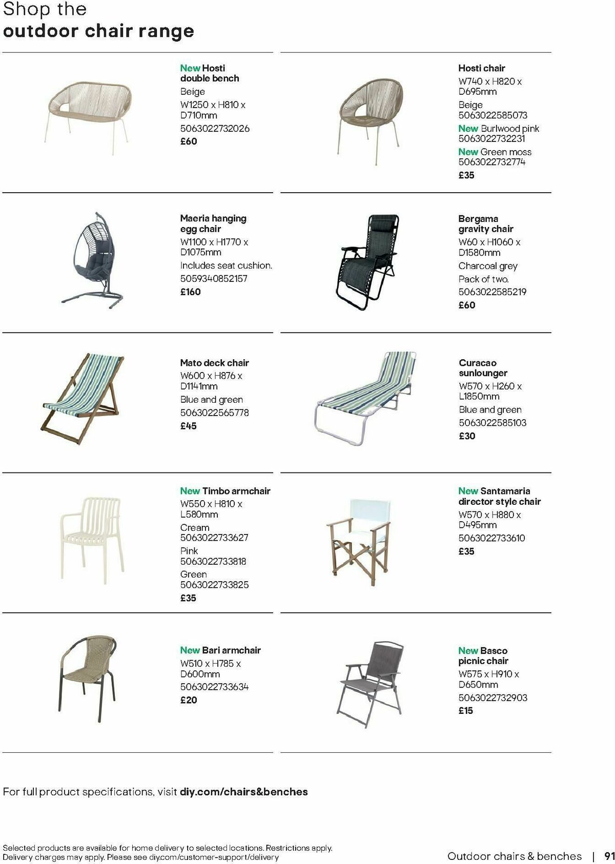 B&Q Outdoor Living Offers from 1 April