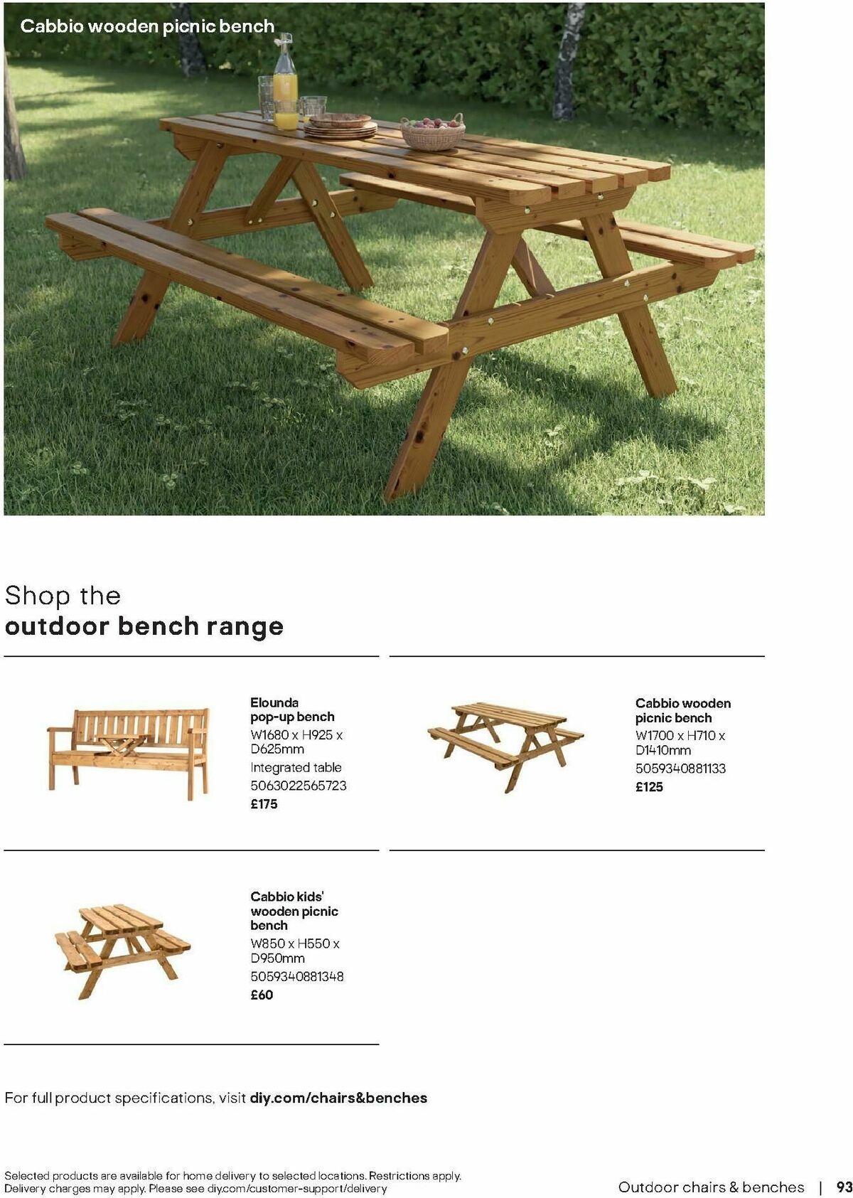 B&Q Outdoor Living Offers from 1 April