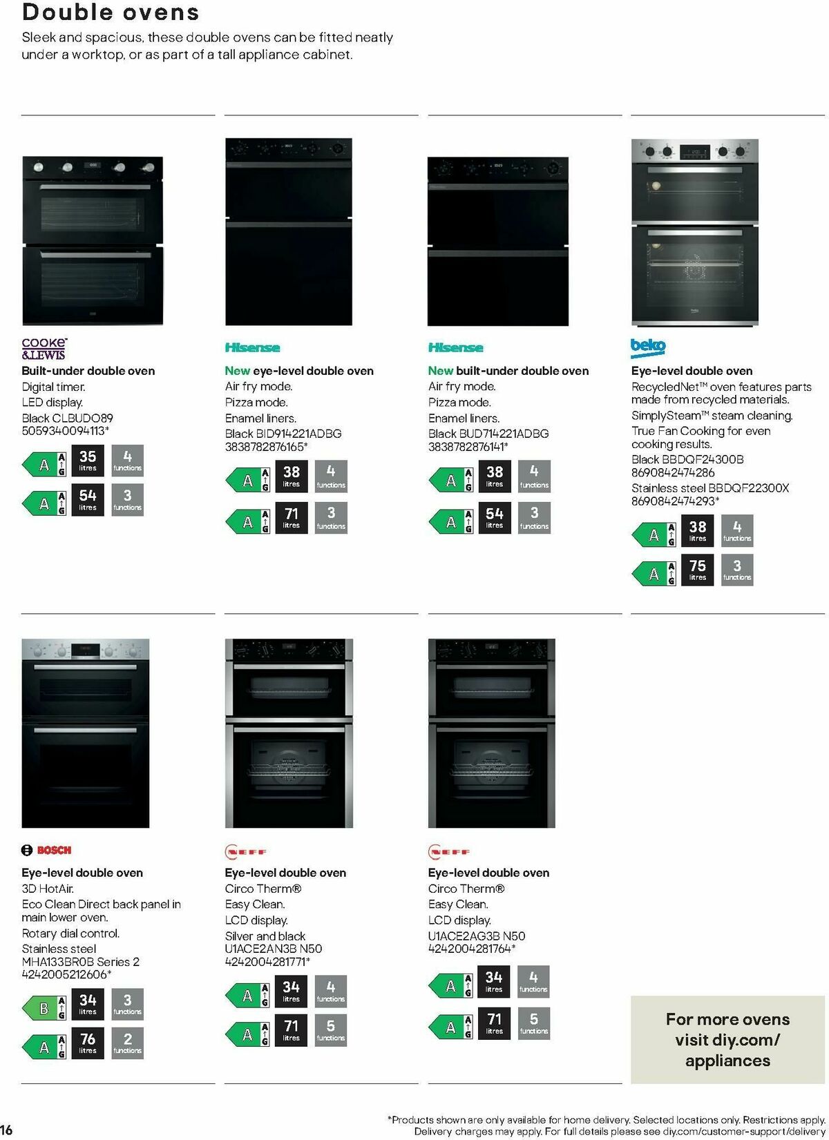 B&Q Appliances Offers from 1 May