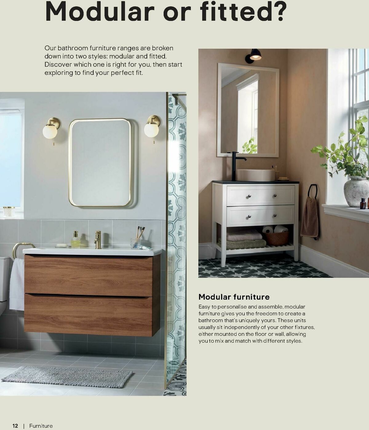 B&Q Bathrooms Offers from 1 September
