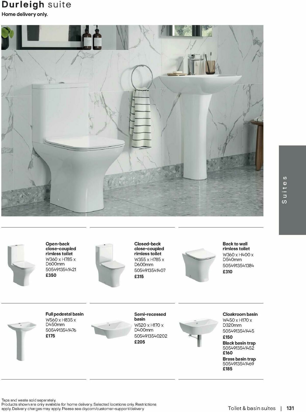 B&Q Bathrooms Offers from 1 September