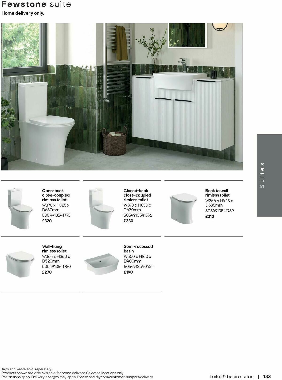 B&Q Bathrooms Offers from 1 September