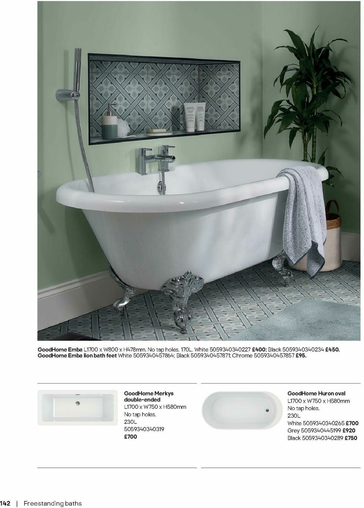 B&Q Bathrooms Offers from 1 September