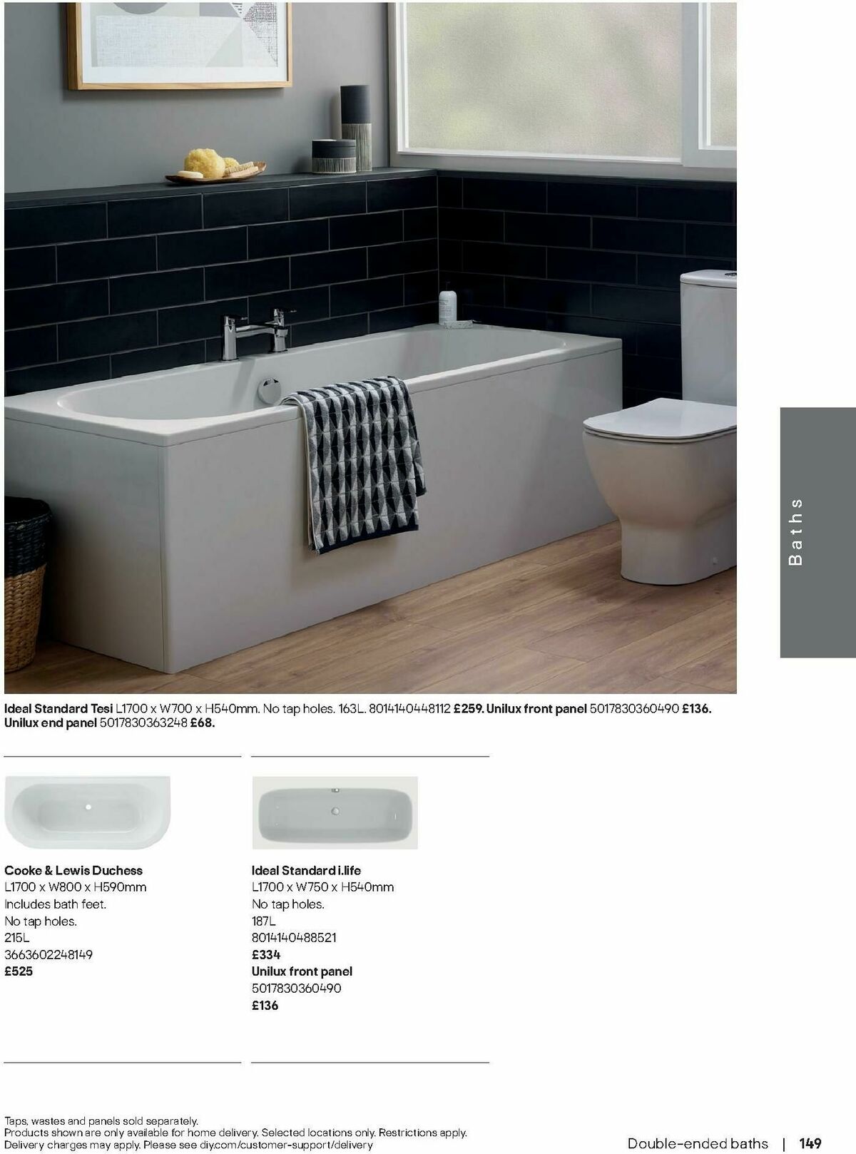 B&Q Bathrooms Offers from 1 September