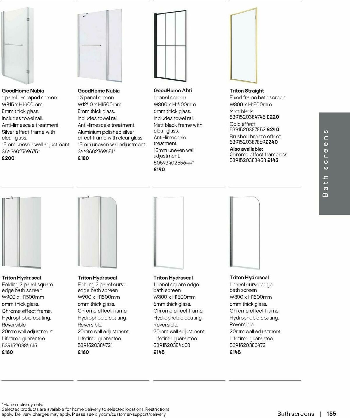B&Q Bathrooms Offers from 1 September