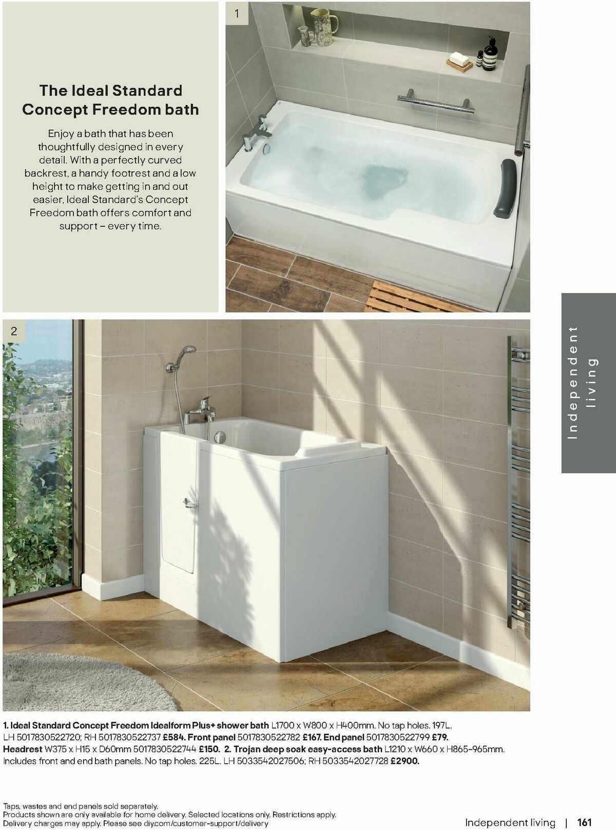 B&Q Bathrooms Offers from 1 September