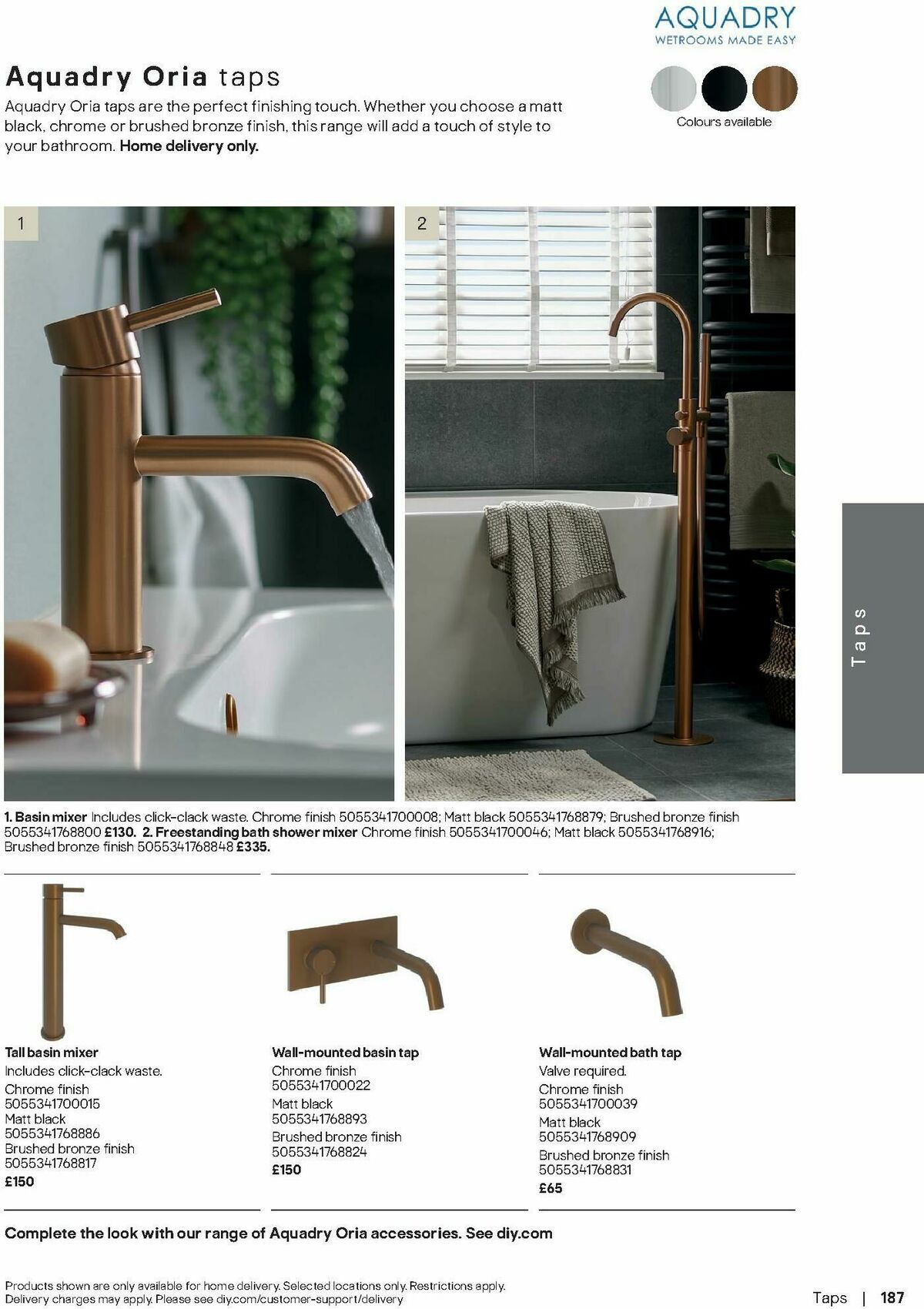 B&Q Bathrooms Offers from 1 September