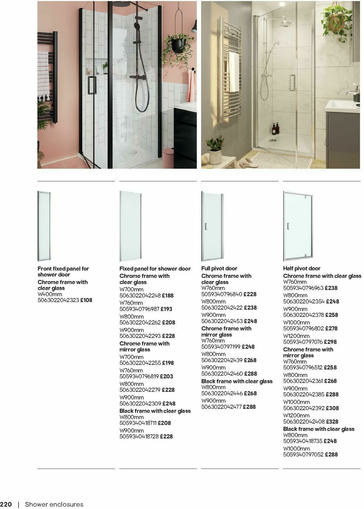B&Q Bathrooms Offers from 1 September