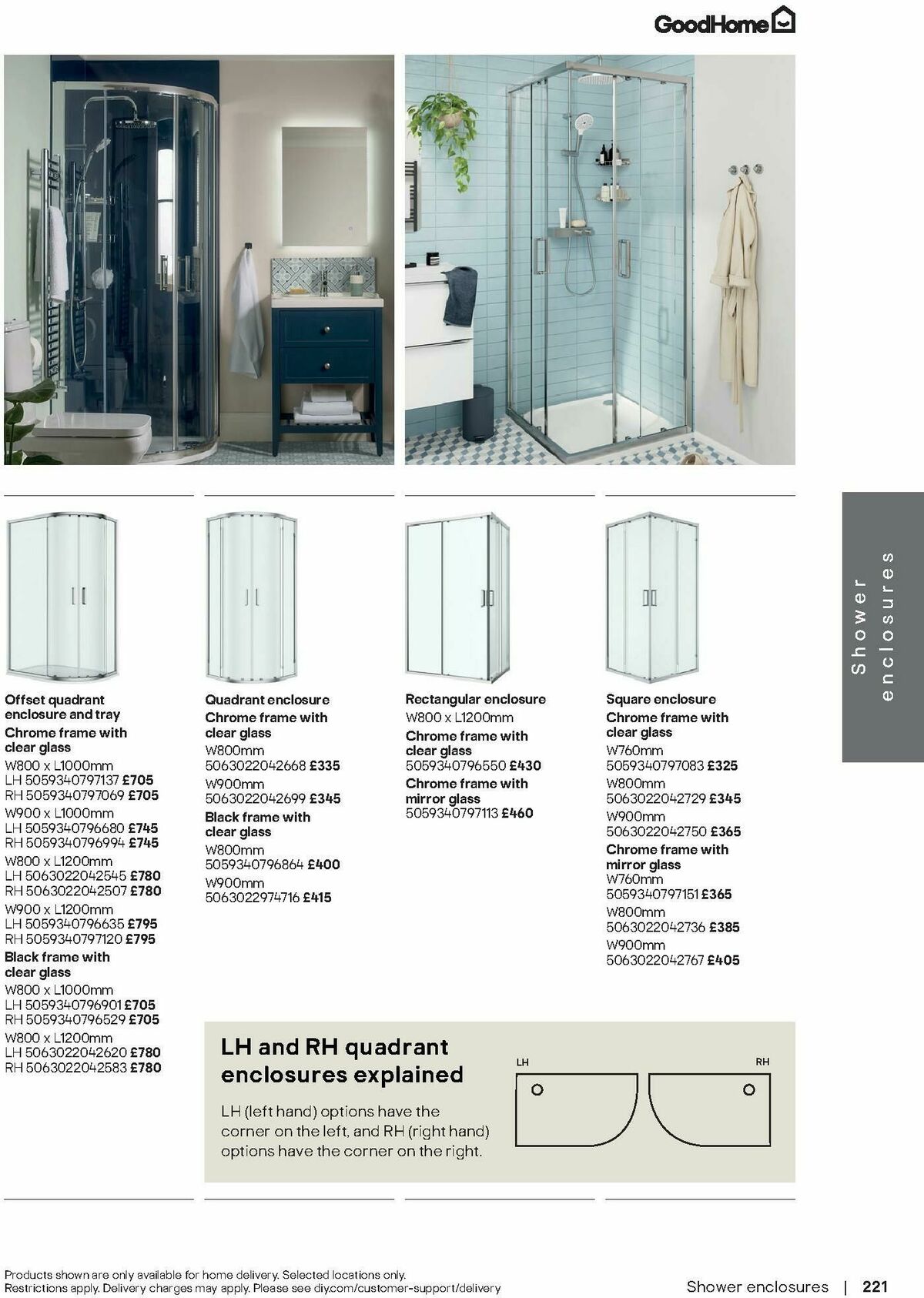 B&Q Bathrooms Offers from 1 September