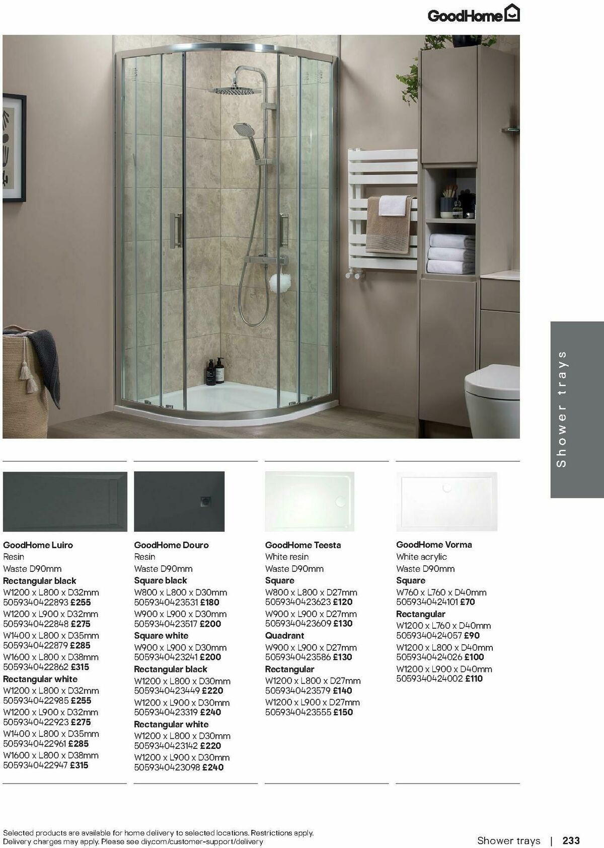 B&Q Bathrooms Offers from 1 September